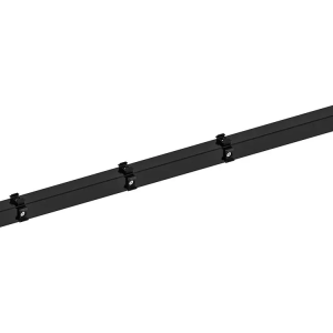 Hillfence h.paal+aansluitingset afdekkap 6x6x160cm zwart