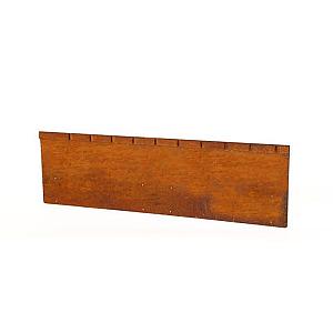 Kantopsluiting Flex 300x16,5x0,2 cm Cortenstaal