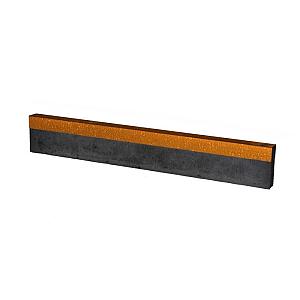 U-profiel kantopsluiting 100x20x6 cm Cortenstaal