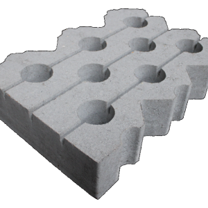 Grastegel type K 60x40x12 cm Grijs