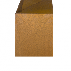 Cortenstaal overzetstuk hoek 20/20x30x15 cm tbv wallblock