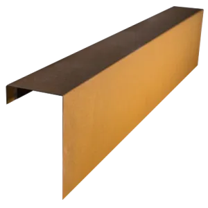 Cortenstaal overzetstuk 150x30x12 cm tbv wallblock