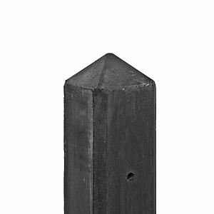 Betolux Beton-eindpaal met diamantkop 10x10x280 cm ongecoat Antraciet