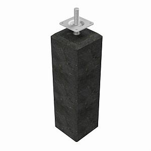 Betonpoer recht  15x15x60 cm Antraciet