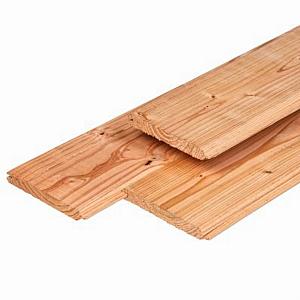 Dakbeschot 1,6x11,6x400 cm (10,8 cm werkend) Douglas geschaafd, onbehandeld