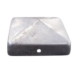 Paalornament piramide 71x71mm Verzinkt