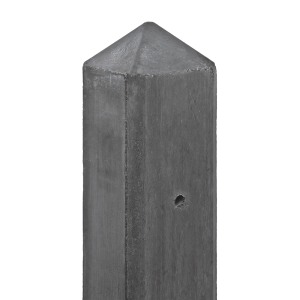 Beton-T-paal IJssel met diamantkop 10x10x280 cm T-model Antraciet