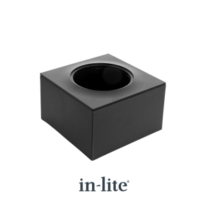 BOX 1, Black, montagebox voor  Ø 60 mm grondspots