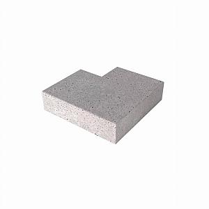 Oud Hollandse traptrede buitenhoek 60/60x37x15 cm Grijs