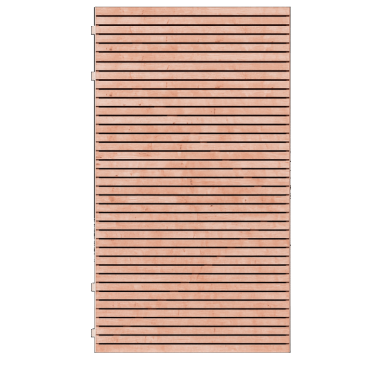 Gardenlux douglas deur Zaan op verstelbaar stalen frame, 100x180cm