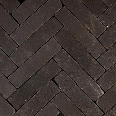 Hollandse Streken waalformaat Betuwe 20x5x6 cm Zwart getrommeld