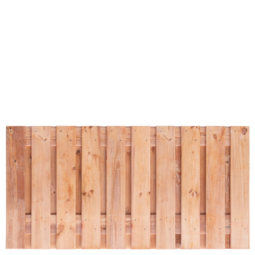 Tuinscherm Kalmar 21 planks 90x180 cm Red Class Rood geïmpregneerd
