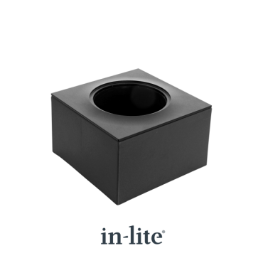 BOX 1, Black, montagebox voor  Ø 60 mm grondspots