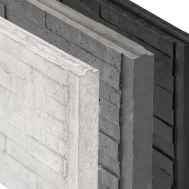 Beton-motiefplaat Schie 4,8x36x184 cm leisteen Antraciet