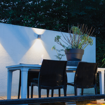 ACE Up-Down wall 12V Rose Silver 9,5x6,4x12 cm