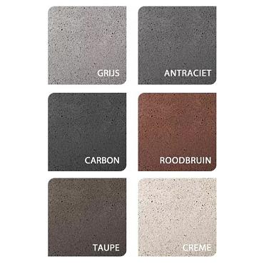 Oud Hollandse halve traptrede 50x40x20 cm Grijs