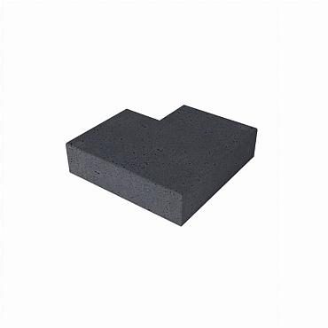 Oud Hollandse traptrede buitenhoek 60/60x37x15 cm Antraciet