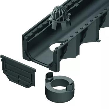 ACO Hexa garagepack 3 meter Zwart