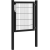 Hillfence metalen enkele poort Premium+slot 100x100cm zwart