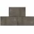 Betontegel 15x30x4,5 cm Grijs