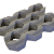 Grastegel type A 60x40x10 cm Grijs