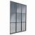 Buitenverblijf Industriële glazen wand zwart gecoat 224 x 278,5