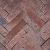 Hollandse Streken waalformaat Sallands  5x20x6 cm Rood/paars getrommeld