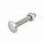 Slotbout met moer M10x180 mm verzinkt (1 st)