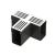 RSSD lijngoot T-stuk 6,5x10 cm Aluminium