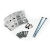 Betonschutting  bevestiging RVS t.b.v. betonpaal 10x10cm