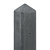 Beton-hoekpaal met diamantkop 10x10x280 cm sponning 27 cm ongecoat Antraciet