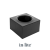 BOX 1, Black, montagebox voor  Ø 60 mm grondspots