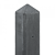 Beton-tussenpaal met diamantkop 10x10x280 cm sponning 27 cm ongecoat Antraciet