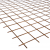 Bouwstaalmat 2x3m 0,5x10x10 Roest