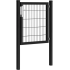 Hillfence metalen enkele poort Premium+slot 100x100cm zwart