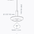 SWAY PENDANT 100-230V Black, zonder base
