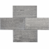 Strato Brugge 25x50x6 cm Grijs/zwart