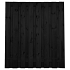 Tuinscherm Arizona 17-planks 180x180 cm Grenen Zwart gespoten