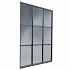 Buitenverblijf Industriële glazen wand zwart gecoat 224 x 278,5