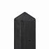 Betolux Beton-tussenpaal met diamantkop 10x10x280 cm gecoat Antraciet