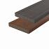 Kantplank 2,3x13,8x300cm, Composiet brown wood