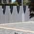 Palissade Block Wave 60x15x15 cm Grijs