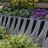 Palissade Block Wave 60x15x15 cm Zwart