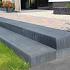 Traptrede Massief 100x40x18 cm Zwart