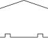 Afdeklat Piramide 180x8,5x3,5 Douglas gedroogd