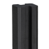 Beton-sleufpaal Zaan met vlakke kop 10x10x275 cm  gecoat Antraciet