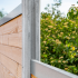 Beton-sleufpaal Zaan met vlakke kop 10x10x275 cm Wit/Grijs