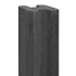 Beton-sleufpaal Zaan met vlakke kop 10x10x275 cm Antraciet