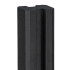 Beton-sleuf eindpaal Zaan met vlakke kop 10x10x275 cm gecoat Antraciet