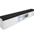 Hydroblob set, slimline rooster grafiet en D45 unit, 120x20x30 cm